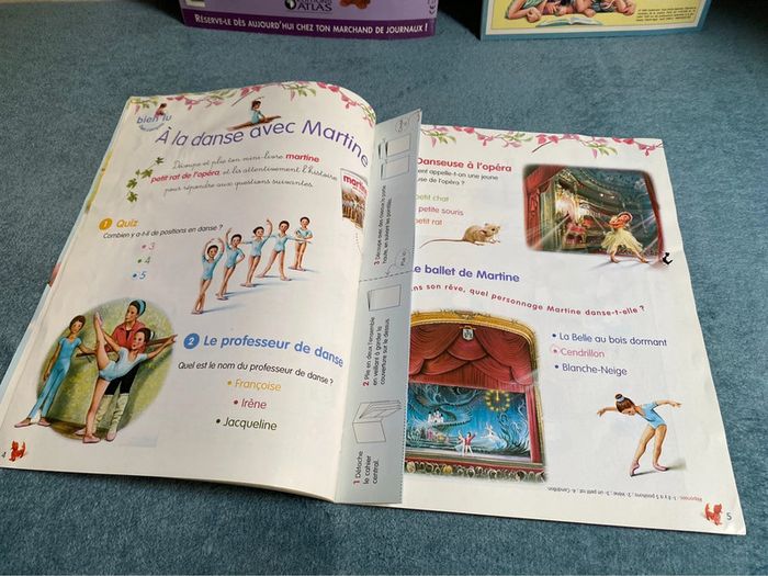 Lot de 4 livres fascicules Martine édition atlas et gommettes - photo numéro 12