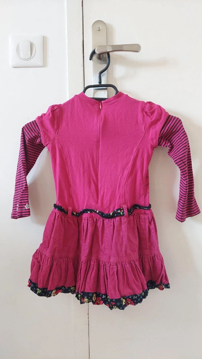Robe fuchsia manches longues - photo numéro 3