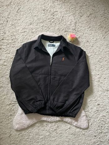 Veste Harrington Ralph Lauren Homme noir Taille L très bonne état