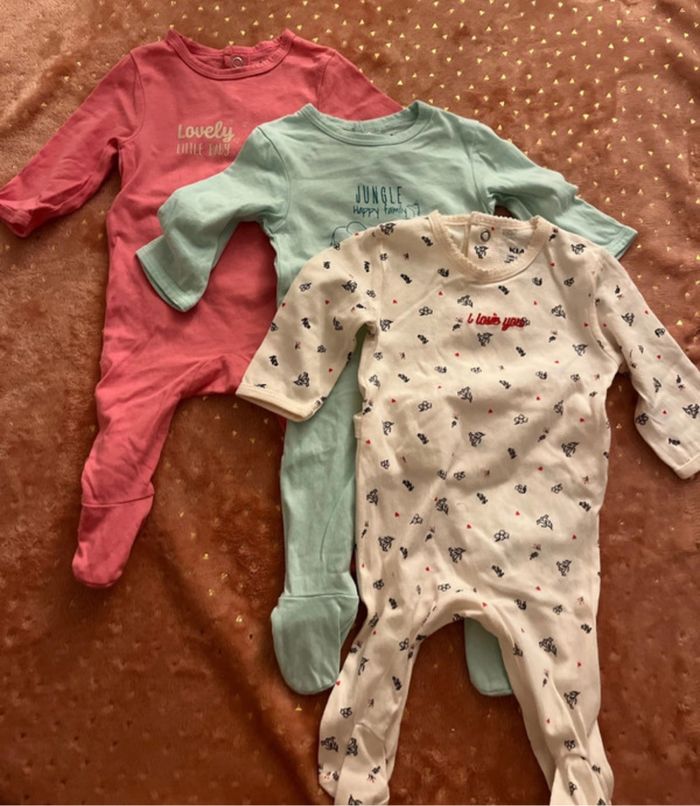 Lot de 3 pyjamas