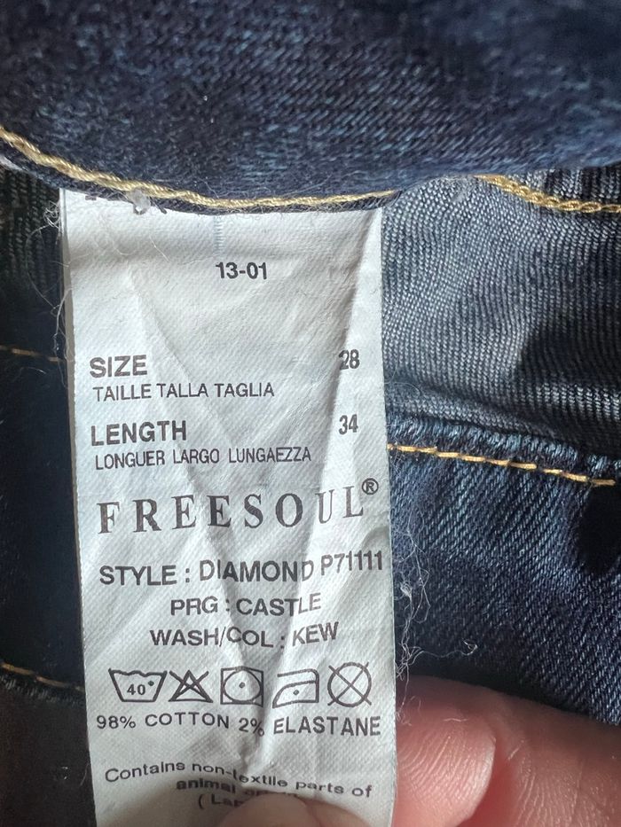 Jean Freesoul bleu foncé taille 28 - photo numéro 6