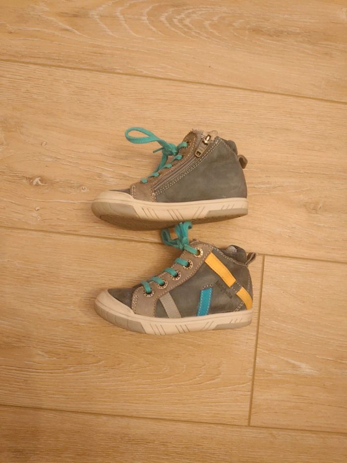 Baskets montantes fermeture eclair + lacets - photo numéro 4
