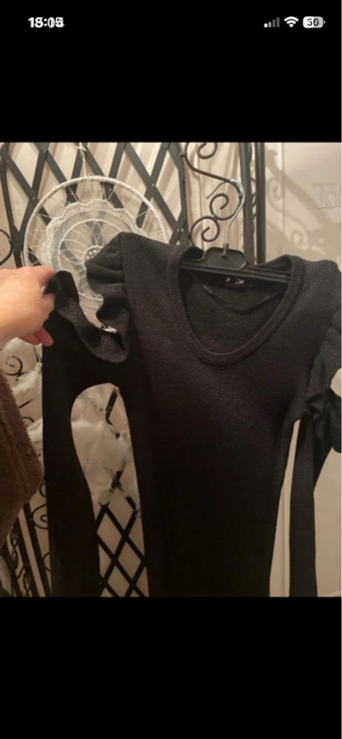 Robe noire pailletée - photo numéro 3