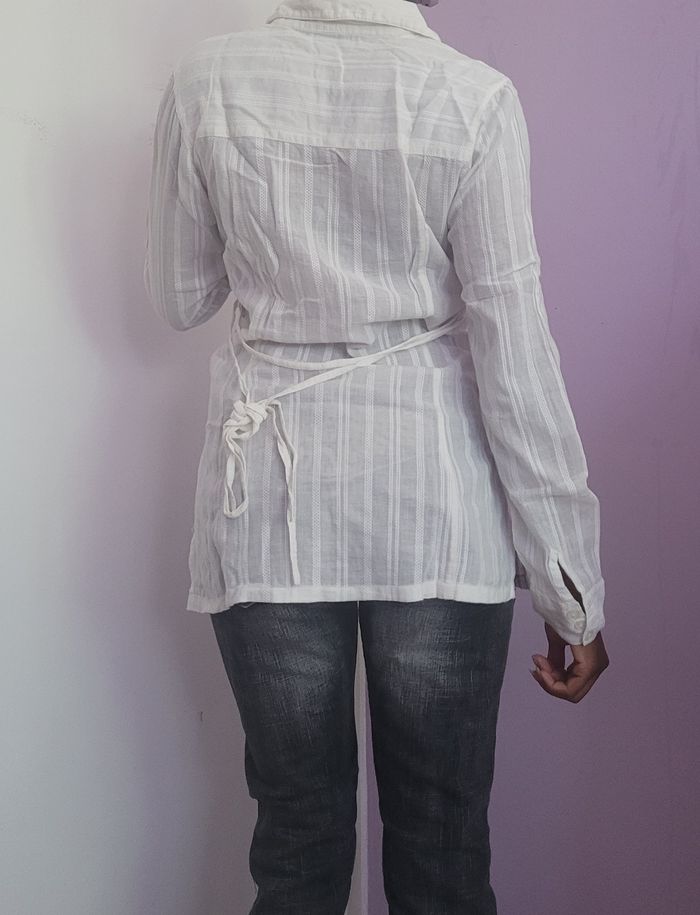 Tunique crème clair en 100% coton - photo numéro 2