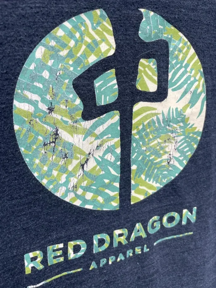 Red Dragon skateboard grey black tank top Womens S made in USA 🇺🇸 - photo numéro 5