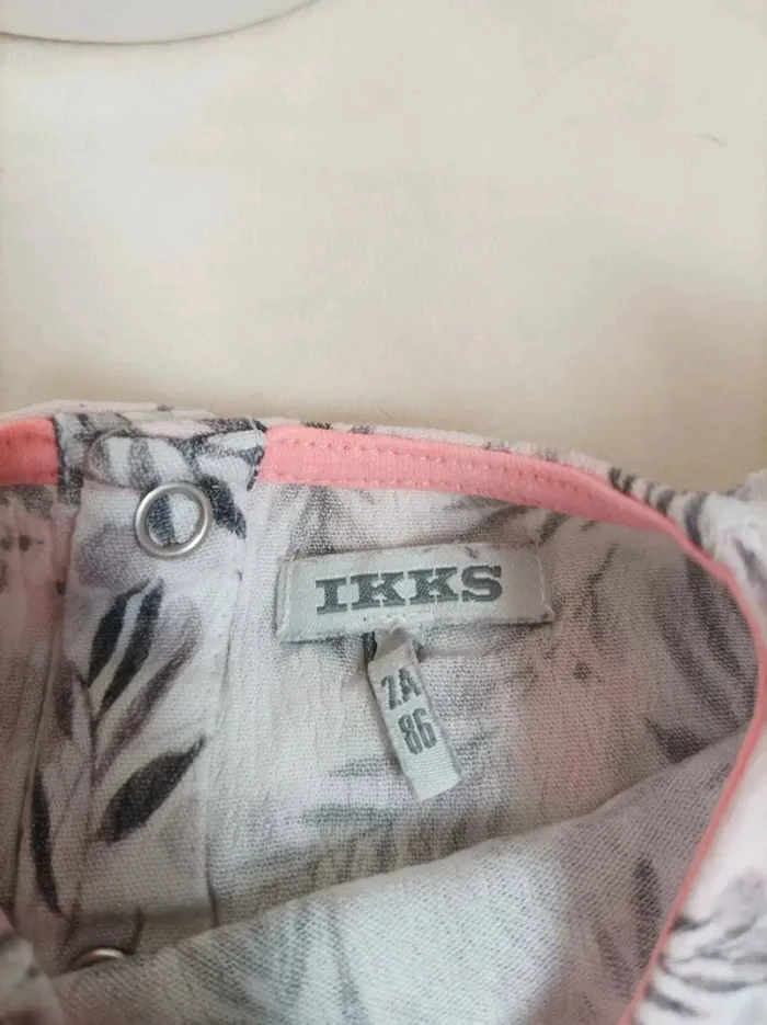 Magnifique blouse manches longues légère IKKS fille 24 mois - photo numéro 3