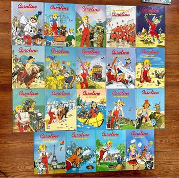 Incroyable lot de 19 livres albums bd Caroline Pierre Probst années 90 vintage anciens collection