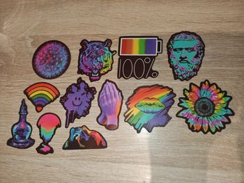 12 stickers stylés