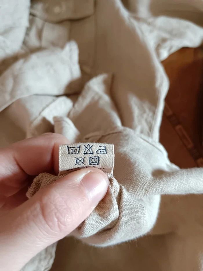 Chemise lin beige Hartford - photo numéro 9