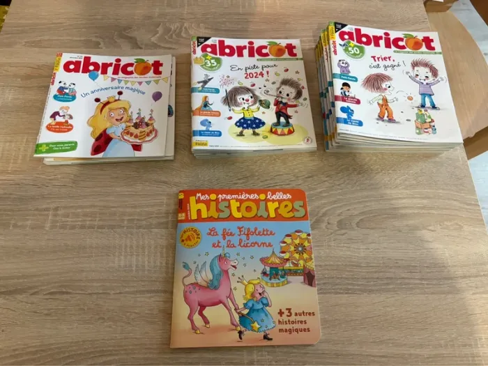 Lot magazines abricot