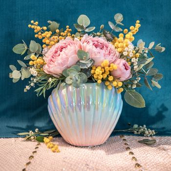 Vase coquillage irisé 