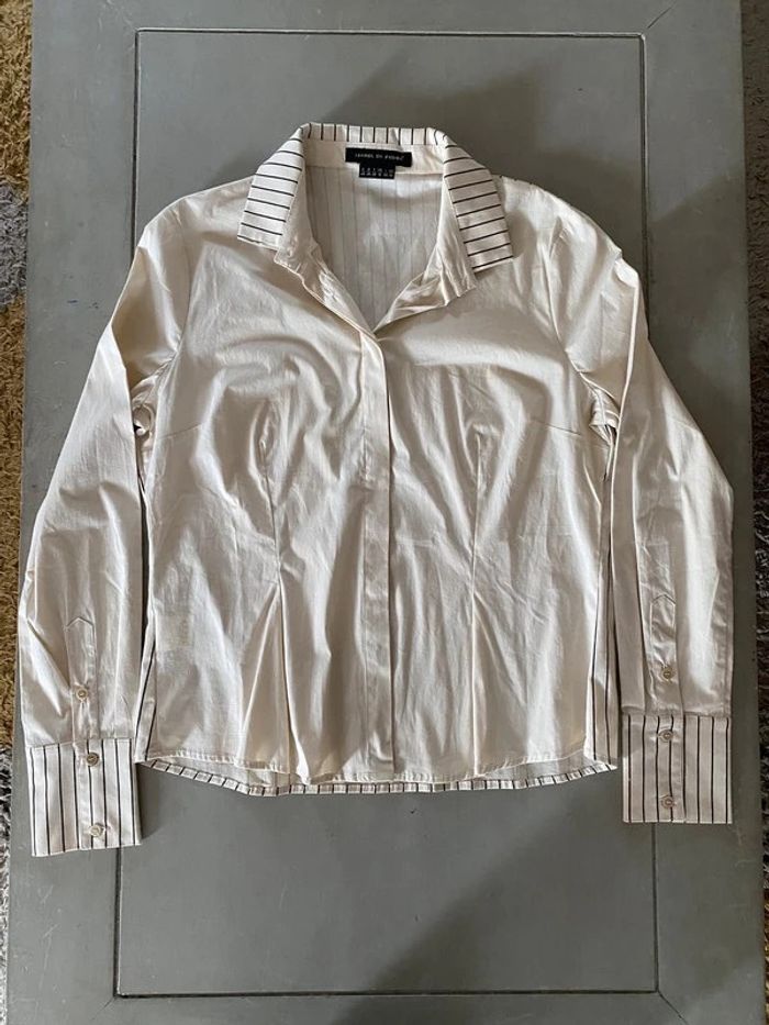 Chemise Isabel De Pedro beige avec la statue de la liberté taille 46 - photo numéro 7