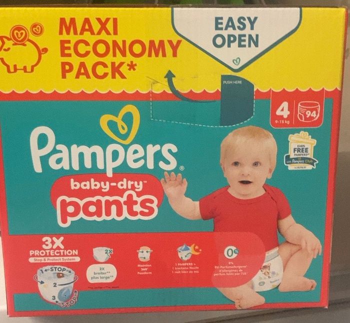 Pampers pants taille 4