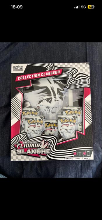 Coffret classeur flamme blanche