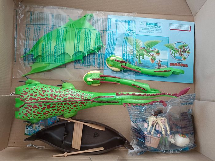 Playmobil Dragons  9458 - Kognedur, Kranedur et leurs dragons Pète et Prout - photo numéro 5