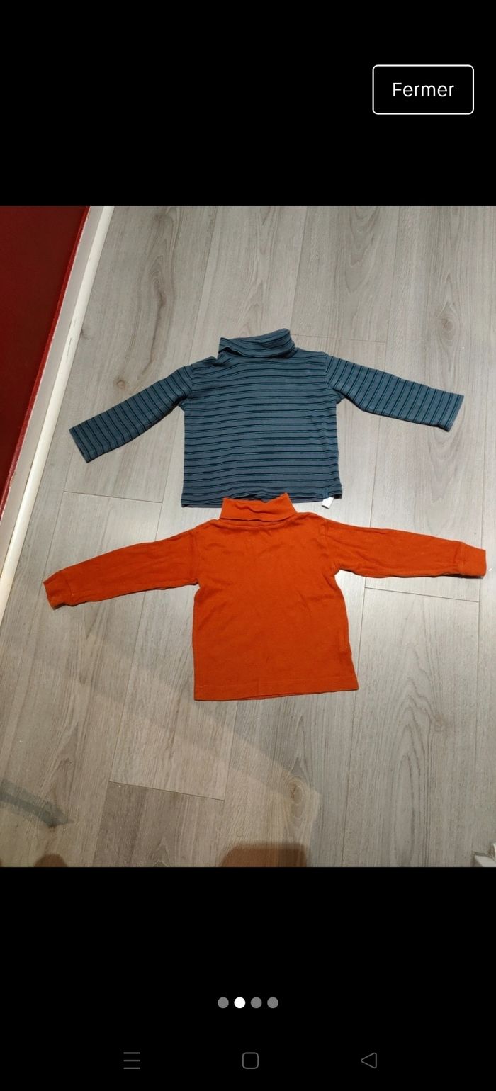 Lot 2 sous pulls col roulé sergent major et 3 suisses - photo numéro 2