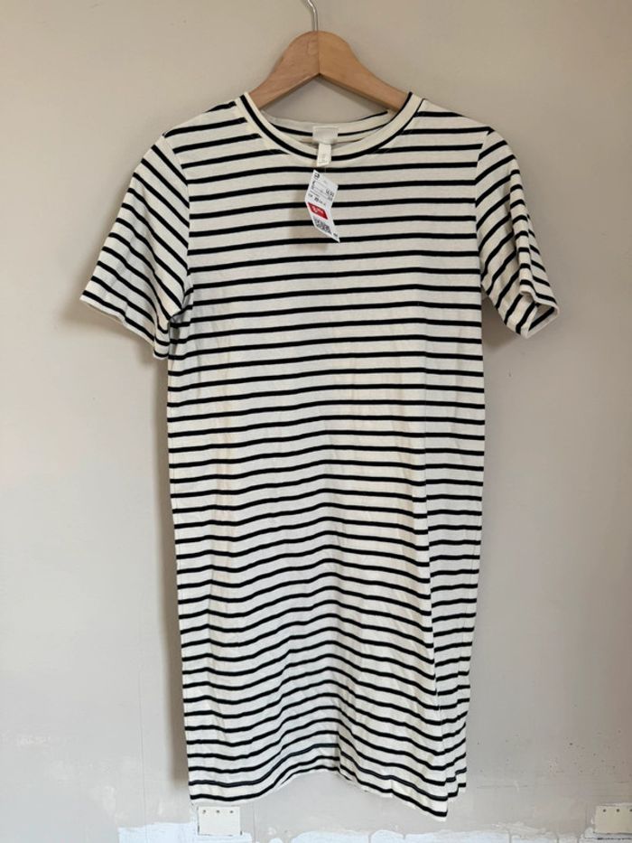 Robe t-shirt marinière
