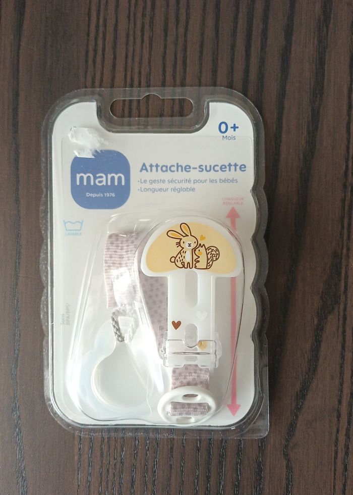 MAM - Attache-sucette mixte 🐇🐿