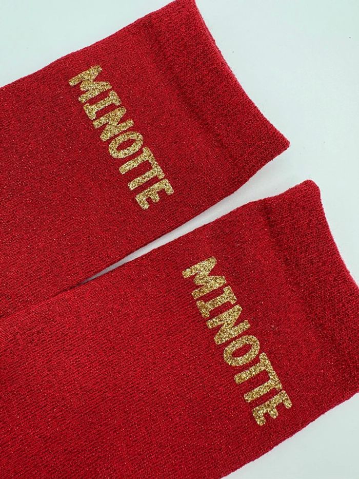 Chaussettes à paillettes minotte
