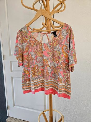 Blouse rose bohème taille 34 h&m