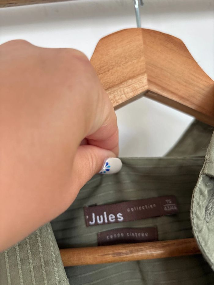 Chemise vert kaki jules taille XL - photo numéro 2