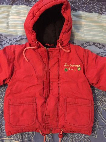 manteau rouge 18 mois