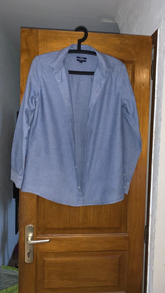 Chemise unies Kiabi (bleu clair), S