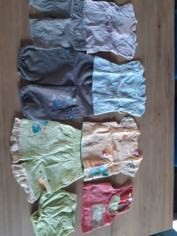 Lot ensemble été fille 12 mois