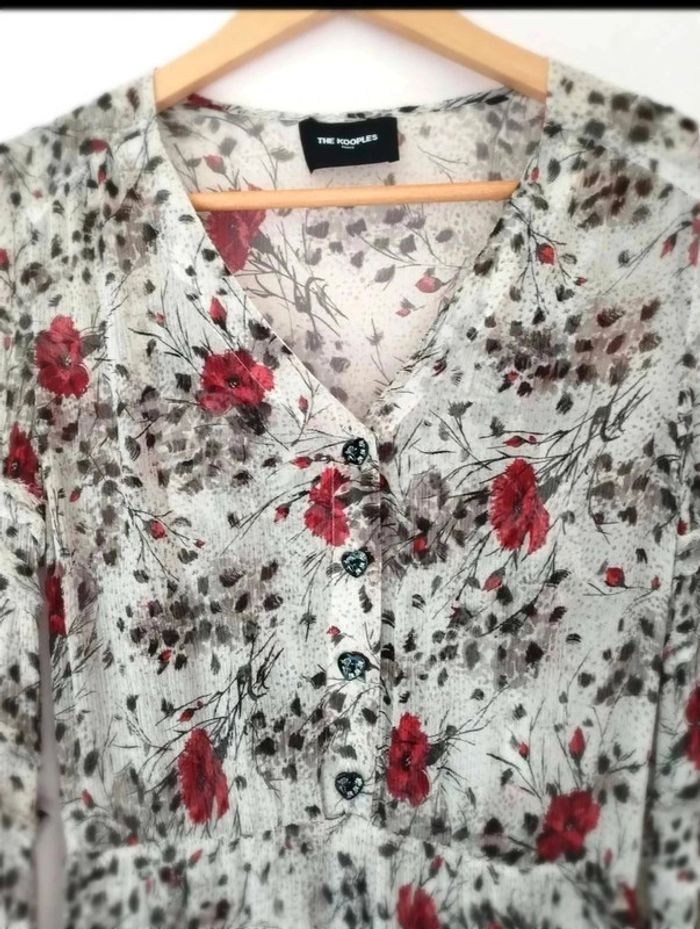 Robe  100%  mousseline de soie -  Doublure  sous robe  -  The Kooples  -  S -  Excellent  état - photo numéro 7