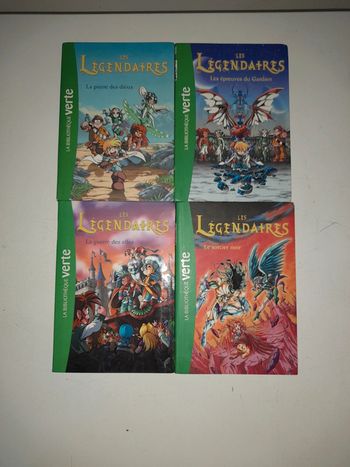 Lot de 4 romans bibliothèque verte les legendaires