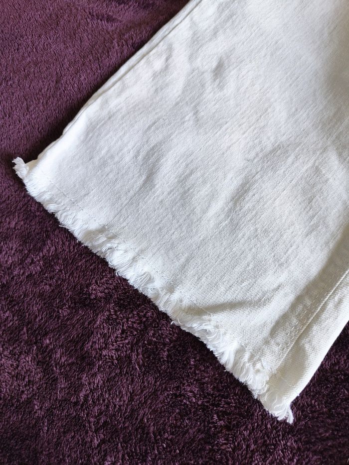 Pantalon fille  jeans large blanc Orchestra 10 ans - photo numéro 6