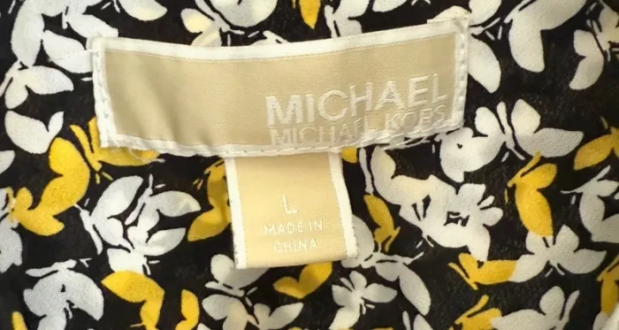Chemise Michael Kors papillons zip doré – T.L - photo numéro 7
