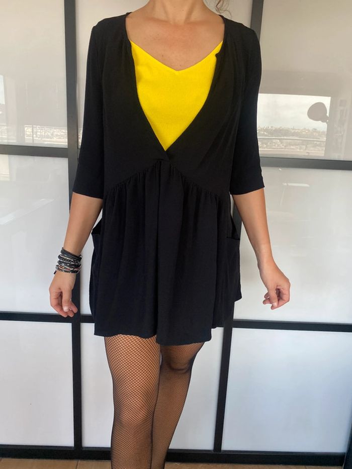 🎁prix en baisse aujourd’hui 🎁 Robe noire élégante ba&sh fonzy - photo numéro 3