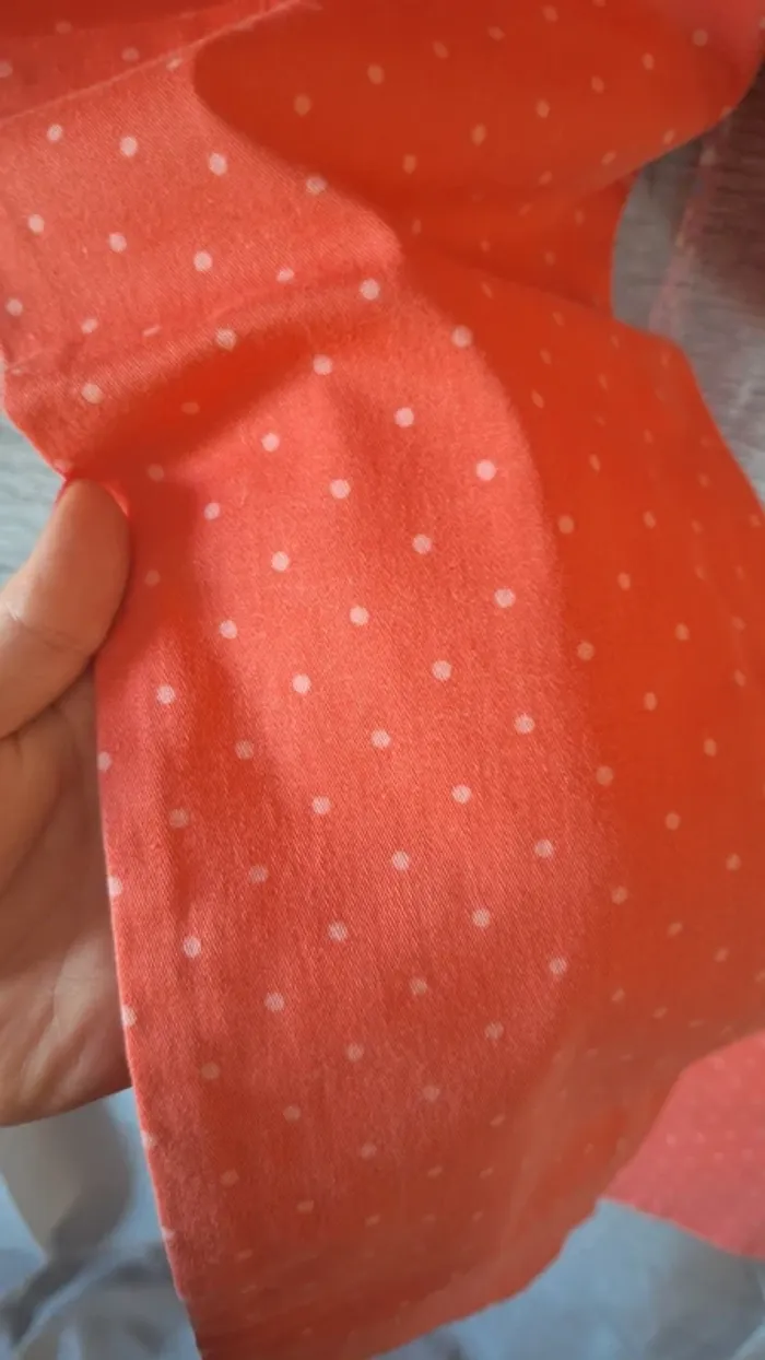 Pantalon corail à pois blanc - photo numéro 6