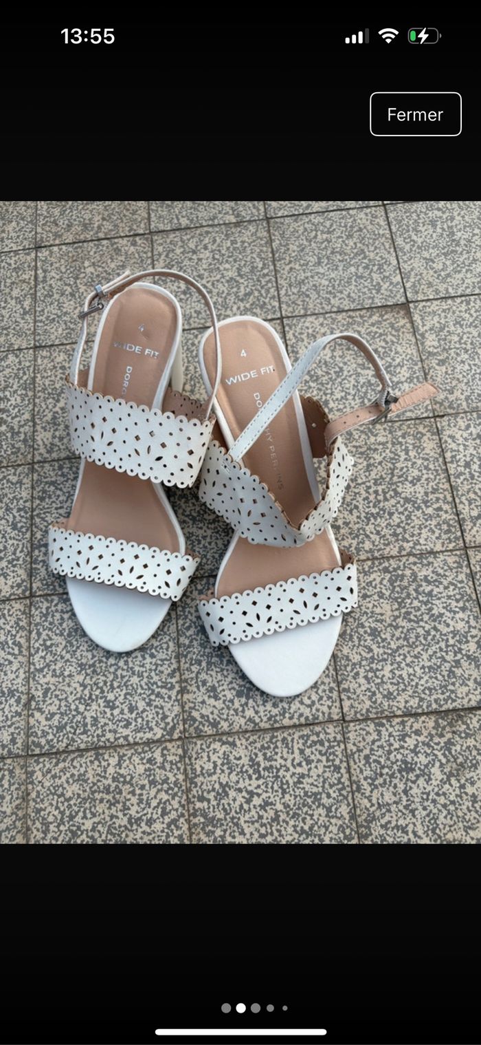 Sandales blanches Dorothy Perkins - photo numéro 2