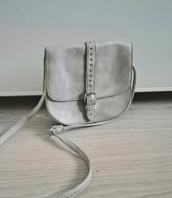 Sac bandoulière gris Made in Italy
