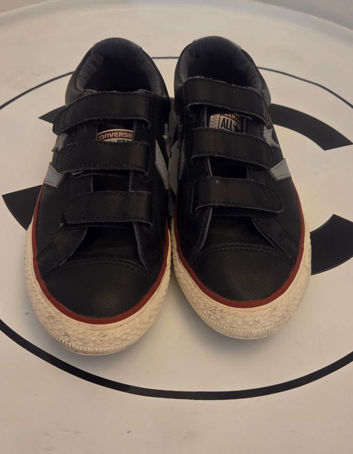 Converse All Star Pro Leather Junior noir  scratchs – T37 – excellent état – cuir - photo numéro 2