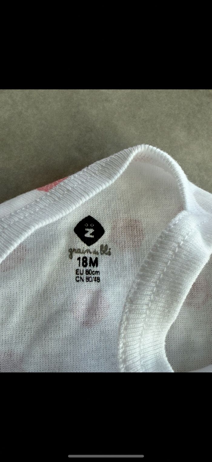 Body à bretelles fille 18 mois - photo numéro 6