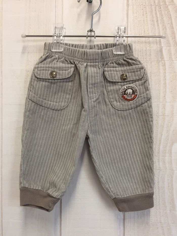 Pantalon velours gris