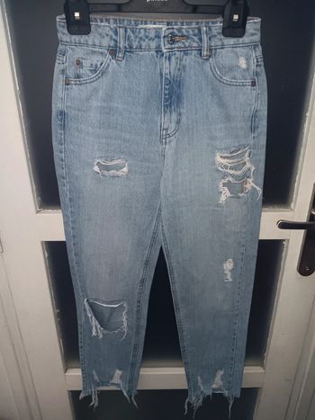 Jean déchiré tendance style vintage, taille 32