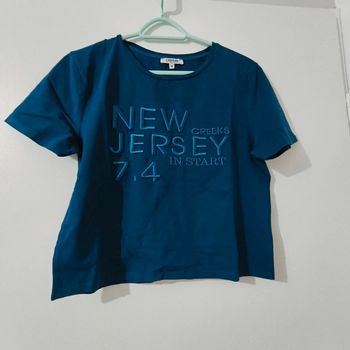 T-shirt Bleu Marine – New Jersey – Taille M – Neuf