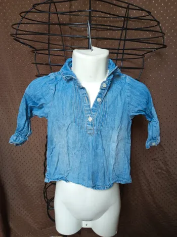 Haut en jeans  taille 12mois
