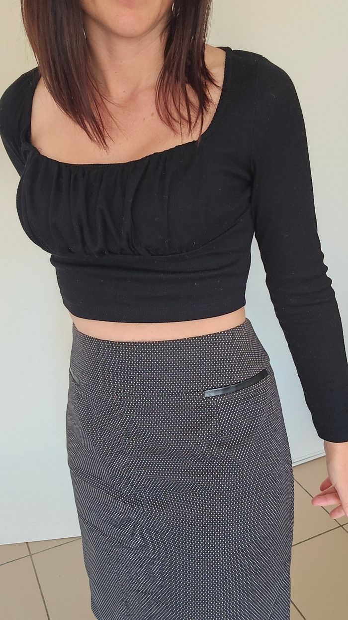 Jupe droite un jour ailleurs taille L - photo numéro 2