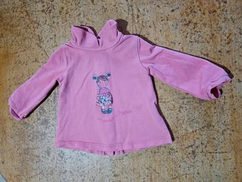 Tee-shirt fille rose