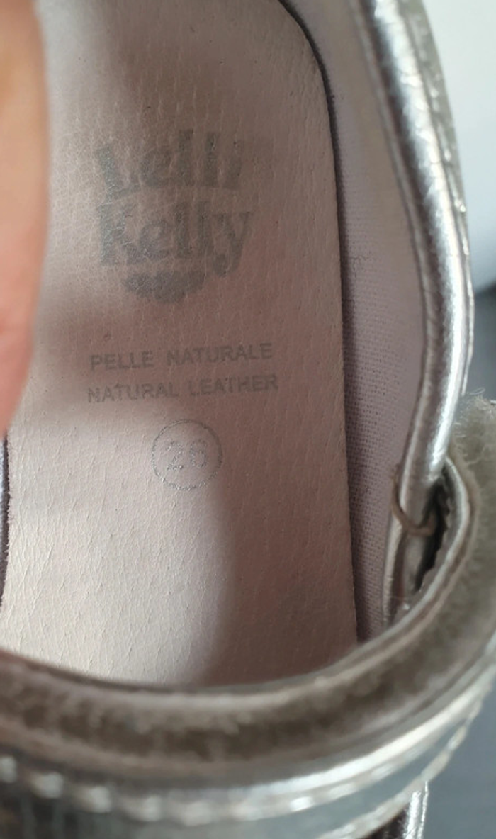 Belle ballerine Lelli Kelly argenté T: 26 - photo numéro 7