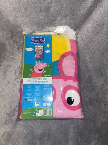 Serviette drap de plage peppa pig