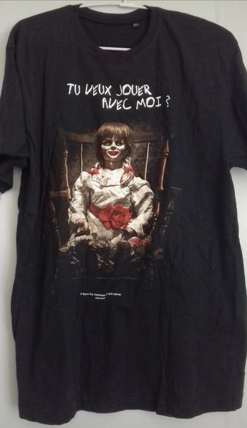 Tee-shirt noir avec motif Warner