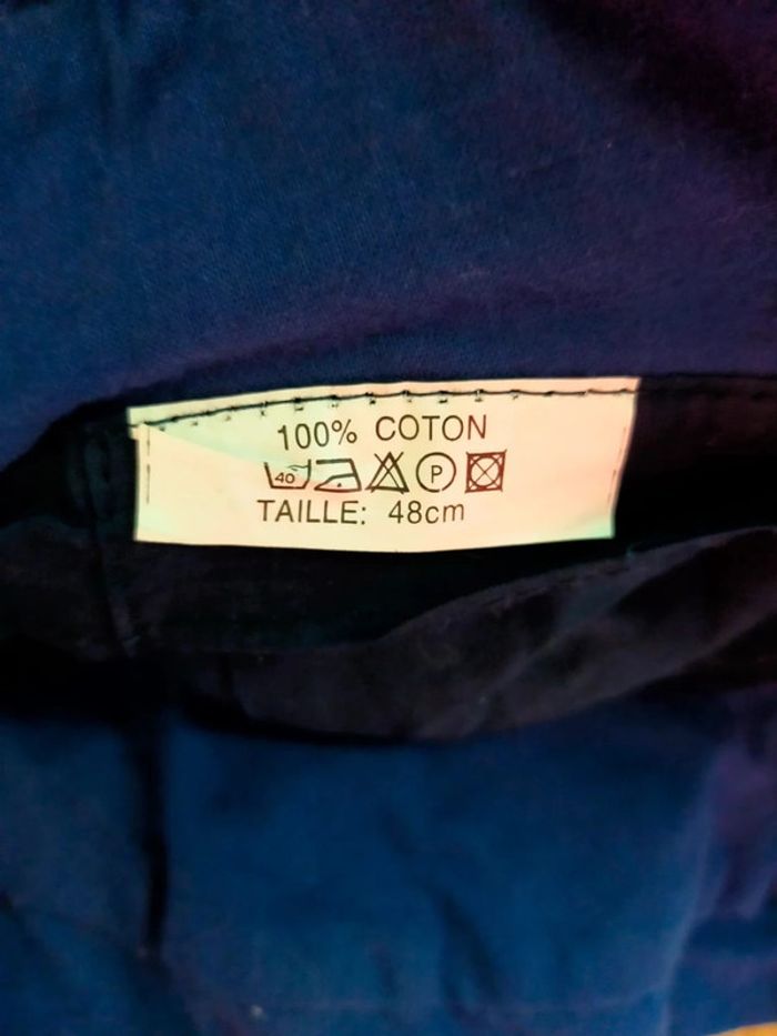 Bob bleu foncé 100 % coton – Taille 48 cm - photo numéro 2