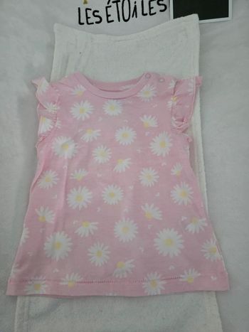 T-shirt bébé fille taille 9 mois neuf