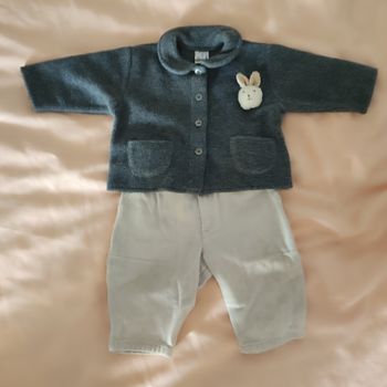 Veste Natalys et pantalon taille 6 mois